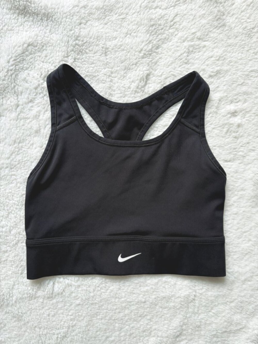 Nike Dri-FIT Sports Bra Black Racerback Size M Medium BV3636-010 Gym Yoga - Picture 2 of 10